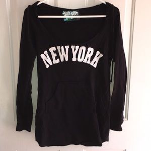 Women’s Cotton Black “New York” Sweatshirt Med